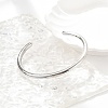 Non-Tarnish 304 Stainless Steel Simple Thin Cuff Bangles BJEW-P296-02P-5