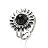 Sun 304 Stainless Steel Open Cuff Rings STAS-Z060-08P-01-1