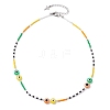 Resin Evil Eye & Glass Seed Beaded Jewelry Set SJEW-MZ00001-7
