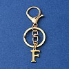 304 Stainless Steel Initial Letter Charm Keychains KEYC-YW00005-06-1