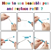 Plastic Beadable Pens AJEW-L082-B01-3