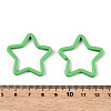 Spray-painted Iron Keychains Clasps IFIN-WH0063-14D-2