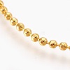 Brass Ball Chain Necklace Making KK-F763-06G-2