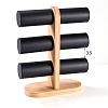 T Bar Bracelet Display Stands with Wooden Base PW-WGF80C7-03-1