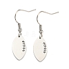 Non-Tarnish 304 Stainless Steel Dangle Earrings EJEW-B032-01P-1