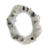 Natural Tourmalinated Quartz Stretch Bracelets PW-WG56138-29-1