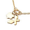 Ion Plating(IP) Butterfly Pendant Necklaces NJEW-Q335-04A-G-2