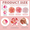 390Pcs 3 Colors Transparent Colours Glass Seed Beads GLAA-TA0003-76B-4