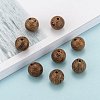 Natural Wenge Wood Beads WOOD-S053-13-4