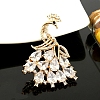 Alloy Rhinestone Brooch for Backpack Clothes PW-WG8F041-01-2