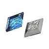 Embossed Glass Rhinestone Pendants GLAA-J101-04B-001BB-2