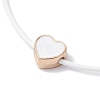 10Pcs Alloy Enamel Heart Braided Bead Bracelets Set BJEW-JB09739-01A-3