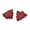 Christmas Tree Polymer Clay Rhinestone Beads CLAY-NH0001-14-4