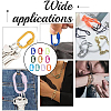 10Pcs 10 Colors Baking Paint Alloy Screw Locking Carabiners FIND-DR0002-28-5