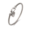 304 Stainless Steel Charm Bangles BJEW-K280-03P-4