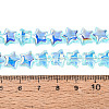 Electroplate Transparent Glass Beads Strands EGLA-N056-04A-B01-4