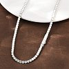925 Sterling Silver Pave Crystal Cubic Zirconia Tennis Necklaces for Women NJEW-C096-01B-P02-2