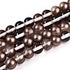 Baking Paint Transparent Glass Beads Strands DGLA-N011-8mm-09-1