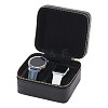 Imitation Leather Double Watch Storage Zipper Boxes CON-WH0089-227A-1
