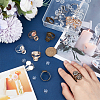DIY Double Blank Dome Finger Ring Making Kit DIY-UN0004-25A-4