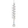 Spiral Alloy Hanging Ornaments HJEW-Q012-01C-1