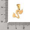 Christmas Theme 304 Stainless Steel Pendants STAS-R007-01Z-G-3