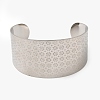 316L Surgical Stainless Steel Cuff Bangles BJEW-D454-01C-P-4