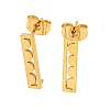 Ion Plating(IP) 304 Stainless Steel Stud Earring Findings STAS-H180-12G-1