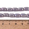 Electroplate Opaque Glass Beads Strands EGLA-Q132-03B-C04-4