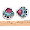 Printed Natural Shell Big Pendants SH-CBA93AD-19-4