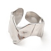 Non-Tarnish 304 Stainless Steel Chevron Arrow Open Cuff Ring for Women RJEW-F131-15P-2