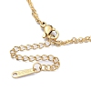 304 Stainless Steel Cable & Satellite Chains Double Layer Multi-strand Bracelet BJEW-E092-03G-3