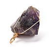 Natural Mixed Gemstone Pendants PALLOY-JF00914-6