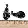 Natural Obsidian Pendants G-I370-08AS-10-3