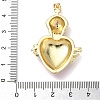Brass Cubic Zirconia & Enamel Pendants KK-L253-24G-04-3