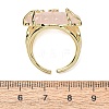 Natural Rose Quartz Cuff Rings GG-CBA5FCC-04G-10-5