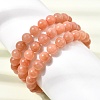 8.5MM Grade A Natural Dyed & Heated Chalcedony Round Beaded Stretch Bracelets for Women GG-CBA3F02-14A-01-3