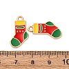 Christmas Alloy Enamel Pendants ENAM-K080-01F-G-3