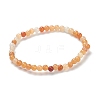 Natural Red Aventurine Beaded Stretch Bracelets BJEW-D446-A-24-2