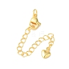 Rack Plating Brass Ends with Chain and Lobster Claw Clasps KK-F873-05G-1
