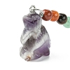 Bird Natural Gemstone Keychain KEYC-F040-09-3