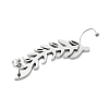 Non-Tarnish 304 Stainless Steel Cuff Earrings for Girl Women Gift EJEW-B042-04P-A-3