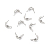 Brass End Bead Tips KK-E248-S-NF-1
