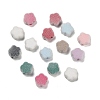 Flocky Opaque Acrylic Beads OACR-I026-02A-1