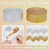 FINGERINSPIRE 2 Bundles 2 Colors Vintage Polyester Jacquard Rhombus Ribbon OCOR-FG0002-10-3