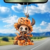 Halloween Skull & Pumpkin Acrylic Pendant Decorations PW-WG095CF-01-4