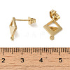 Ion Plating(IP) 304 Stainless Steel Stud Earring Findings X-STAS-I206-85G-3