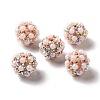 Polymer Clay Rhinestone Beads RGLA-D050-01D-2