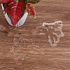 Leaf Shape Acrylic Plant Growth Fixator DIY-WH0430-933A-5