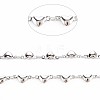 Non-Tarnish 201 Stainless Steel Heart & Oval Link Chains STAS-N092-116-4